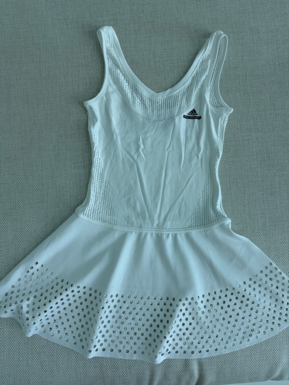 adidas White Laser-Cut Circle dress - Picture 9 of 11